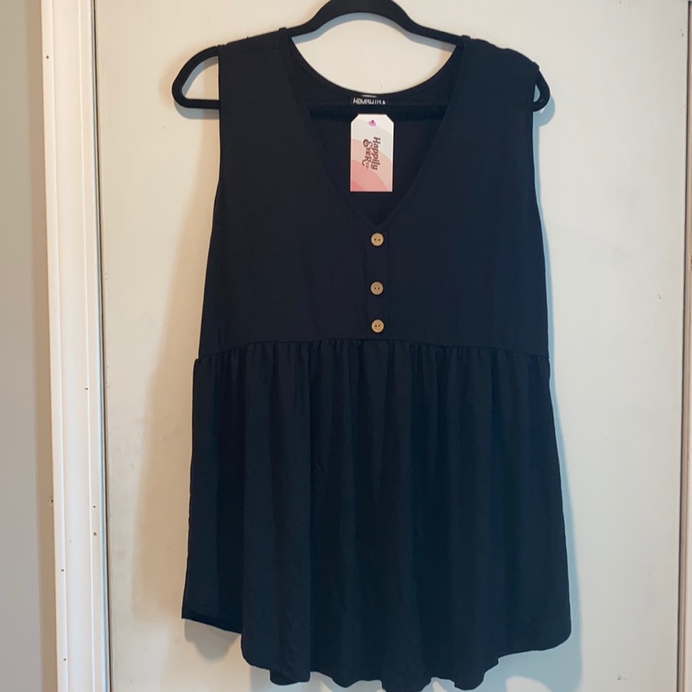 Black Baby Doll Tank